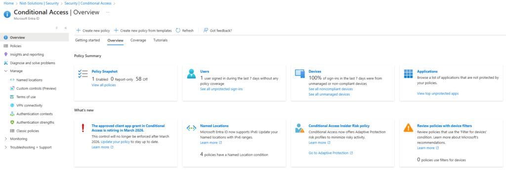 This picture shows the conditional access